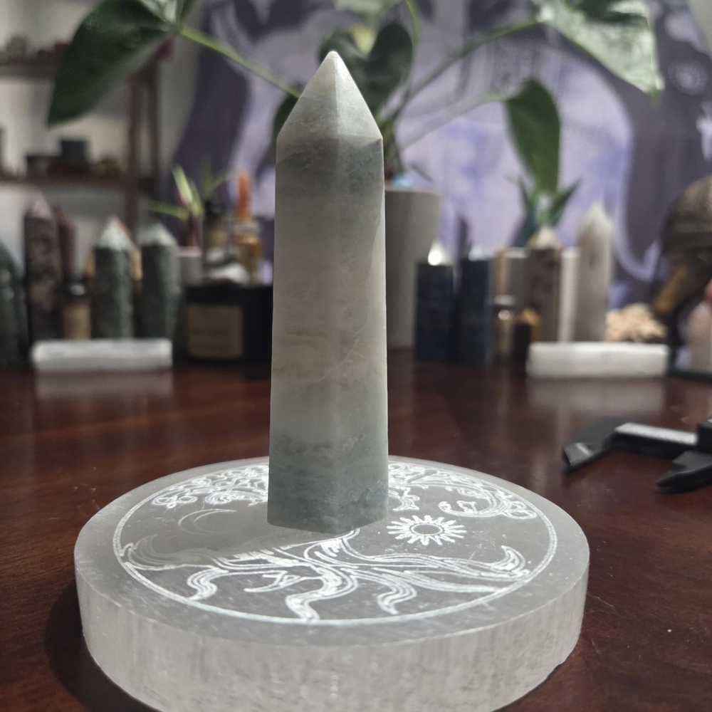 💜Blue Aragonite Tower